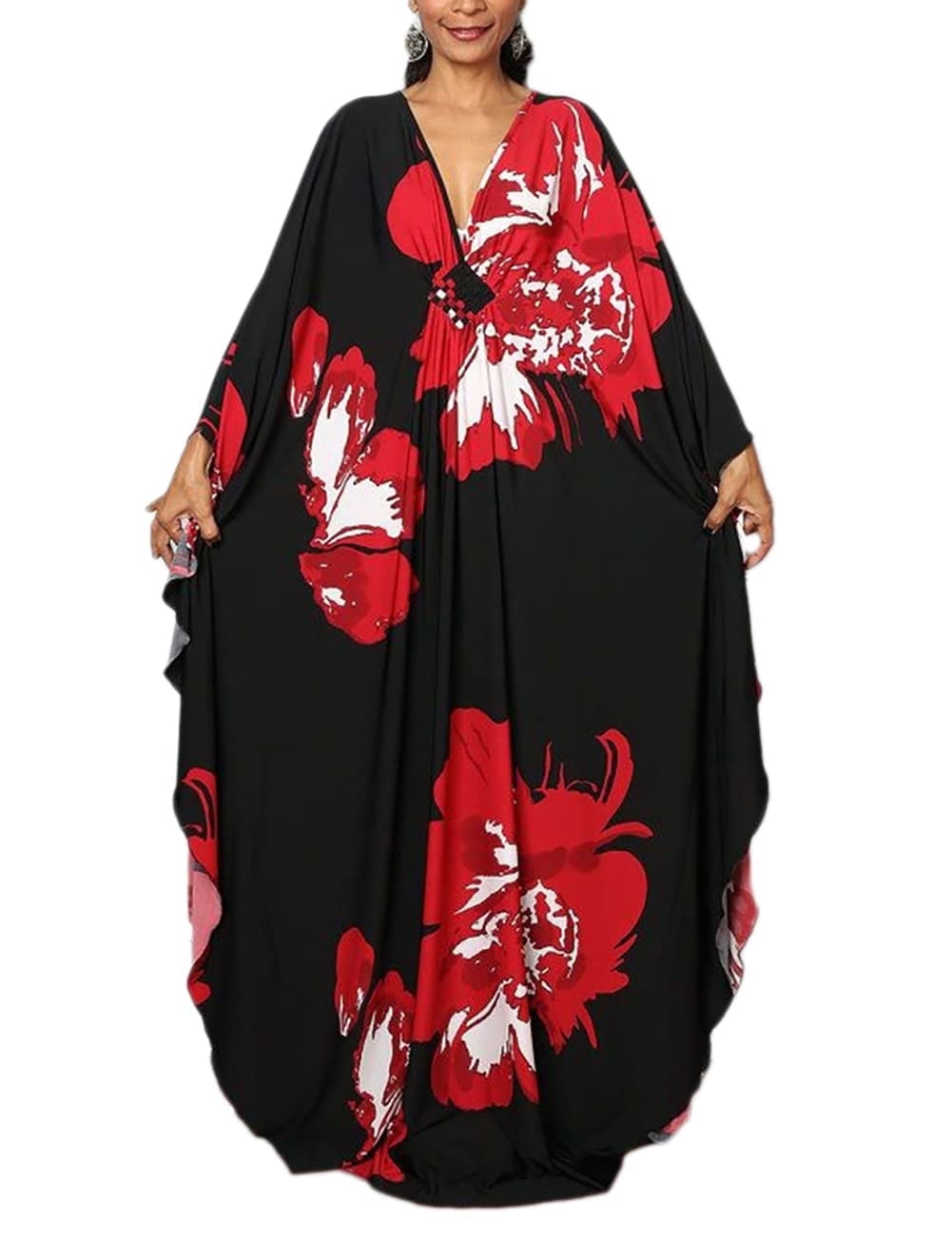 Bsubseach Daen Kaftan Badeanzug Cover Ups für Badeode Boho axi Kleid