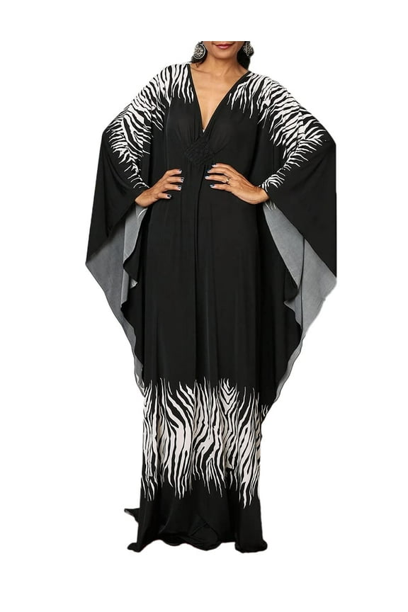 Plus Size Caftan Dress for Women Swimsuit Cover Ups Summer Beach Dresses Maxi Kaftan