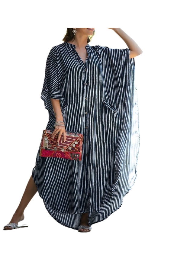 Swimsuit Cover Up for Women Summer Kaftan Dresses Beach Bathing Suit Coverups