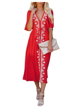 Red cover cheap up dress