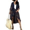 thumbnail image 1 of Bsubseach Women Long Beach Swimsuit Cover Ups Sexy Bikini Beach Kimono Cardigan, 1 of 6