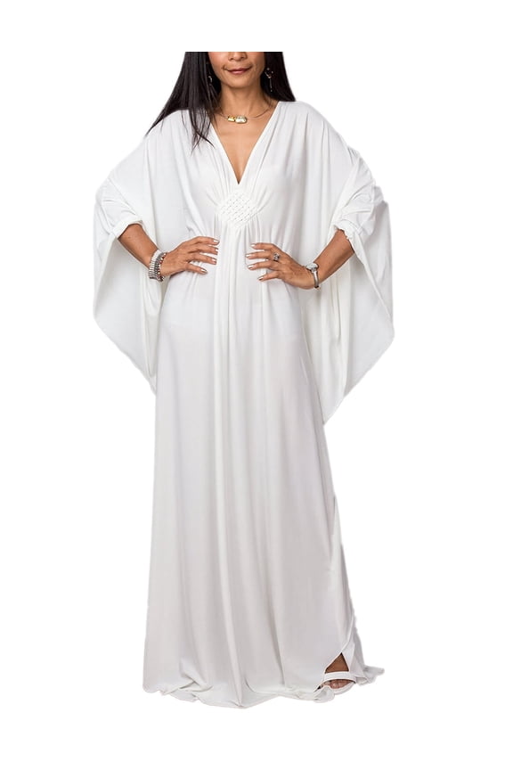 Women Plus Size Kaftan Dresses Swimsuit Cover Up Long Maxi Dress Casual Loose Caftan