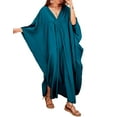 thumbnail image 1 of Bsubseach Women's Beach Caftan, Long Summer Maxi Dress, One Size, 100% Polyester Swimsuit Cover-up, 1 of 6