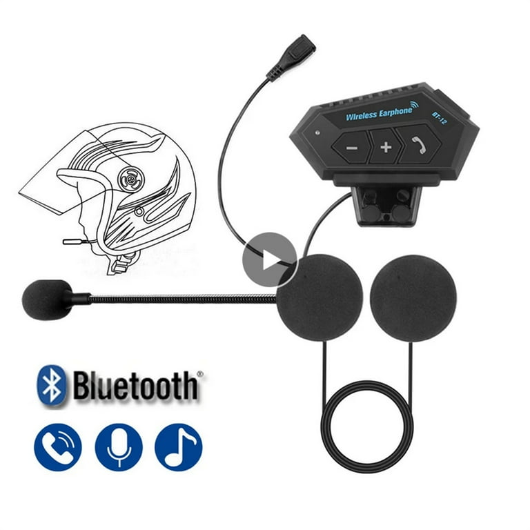 Bt12 Motorcycle Helmet Headset