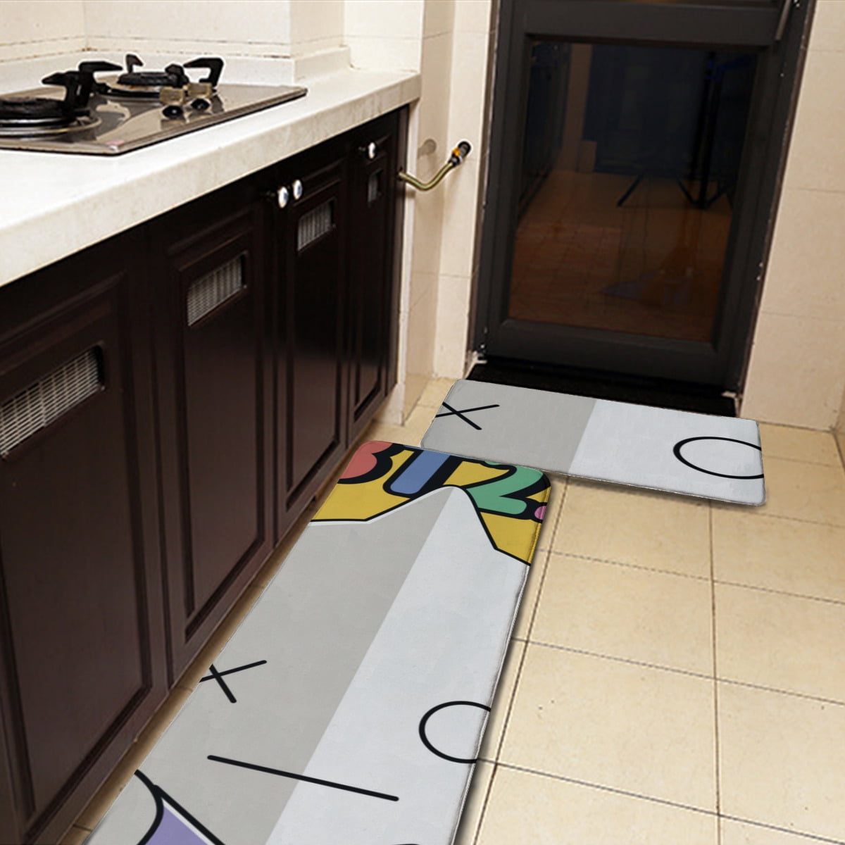 Bt21 Kitchen Mat, 2Piece Kitchen Rug, AntiFatigue Kitchen Floor Mat