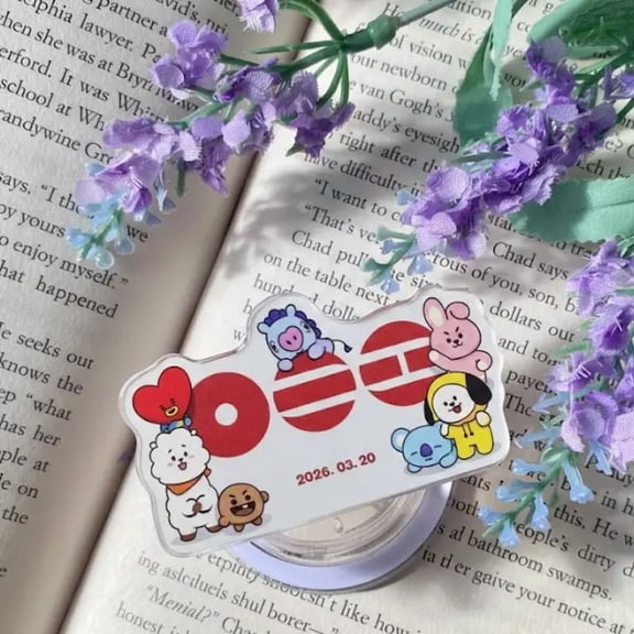 Btan Group Logo New Album Comback 2026 Phone Grip Cute Kpop Cartoon Phone Grip Aesthetic Fan Gift