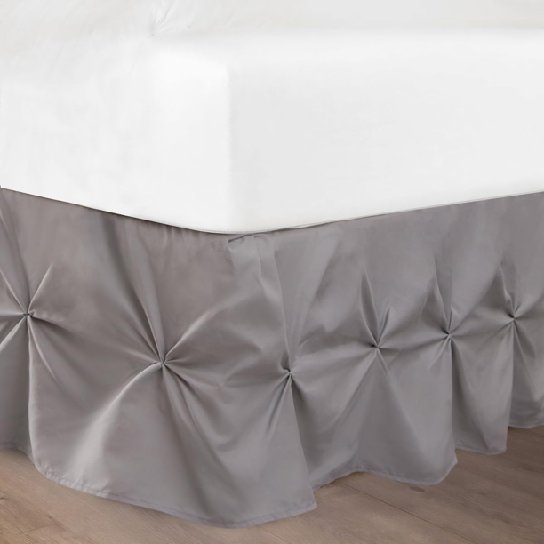 Btargot 16'' Pinch Pleated Bed Skirt Queen Luxury Hotel Quality Premium