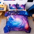 thumbnail image 1 of Btargot 3 Piece Galaxy Space Boy Twin Comforter Set Reversible Planet Abstract Style Kid Bedding Set, 1 of 10