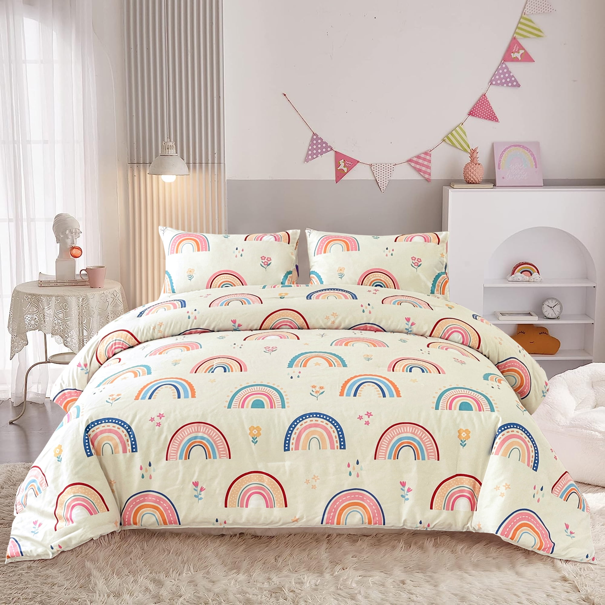 Rainbow twin comforter hotsell