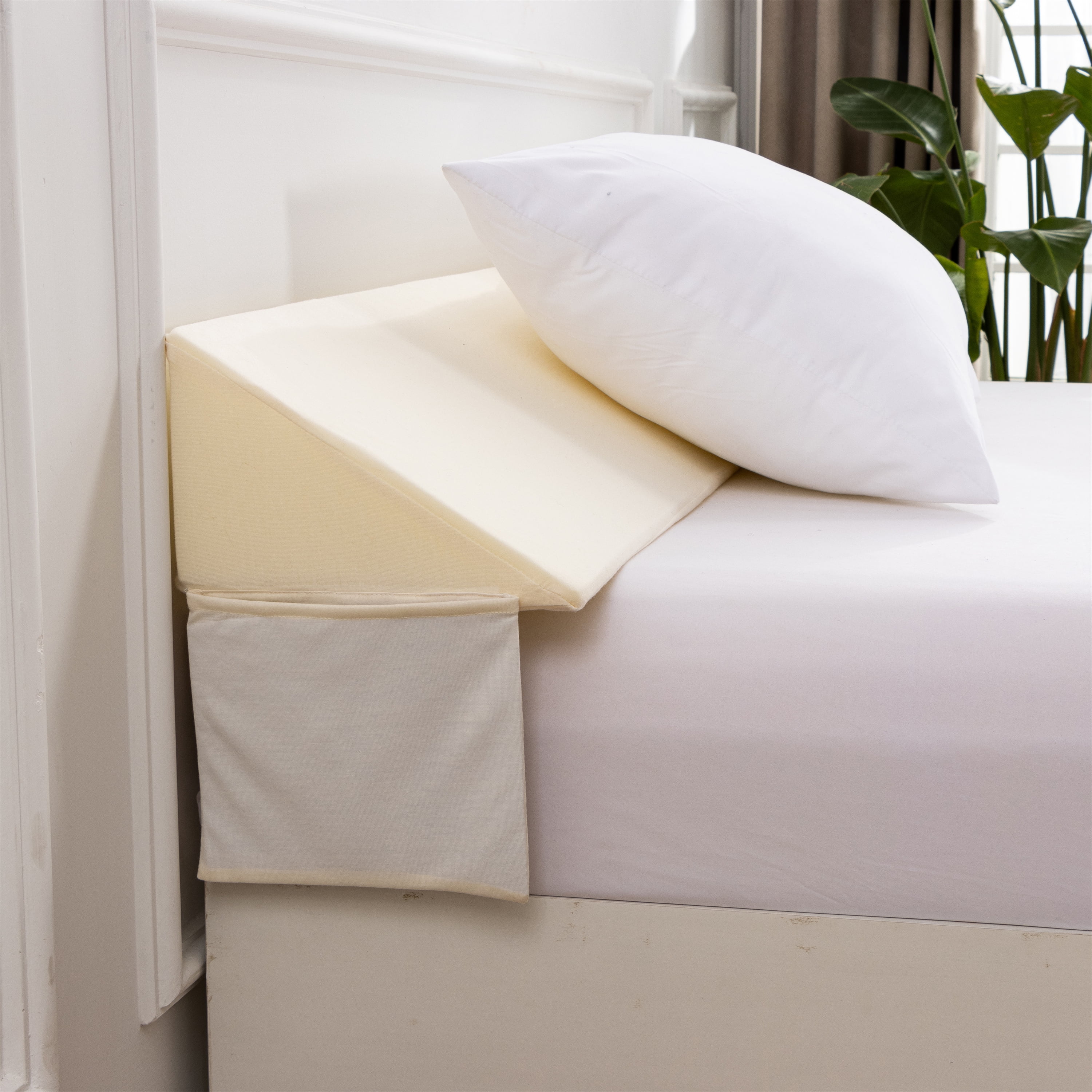 Btargot Bed Wedge Pillow for Headboard Gap Filler(08") Between