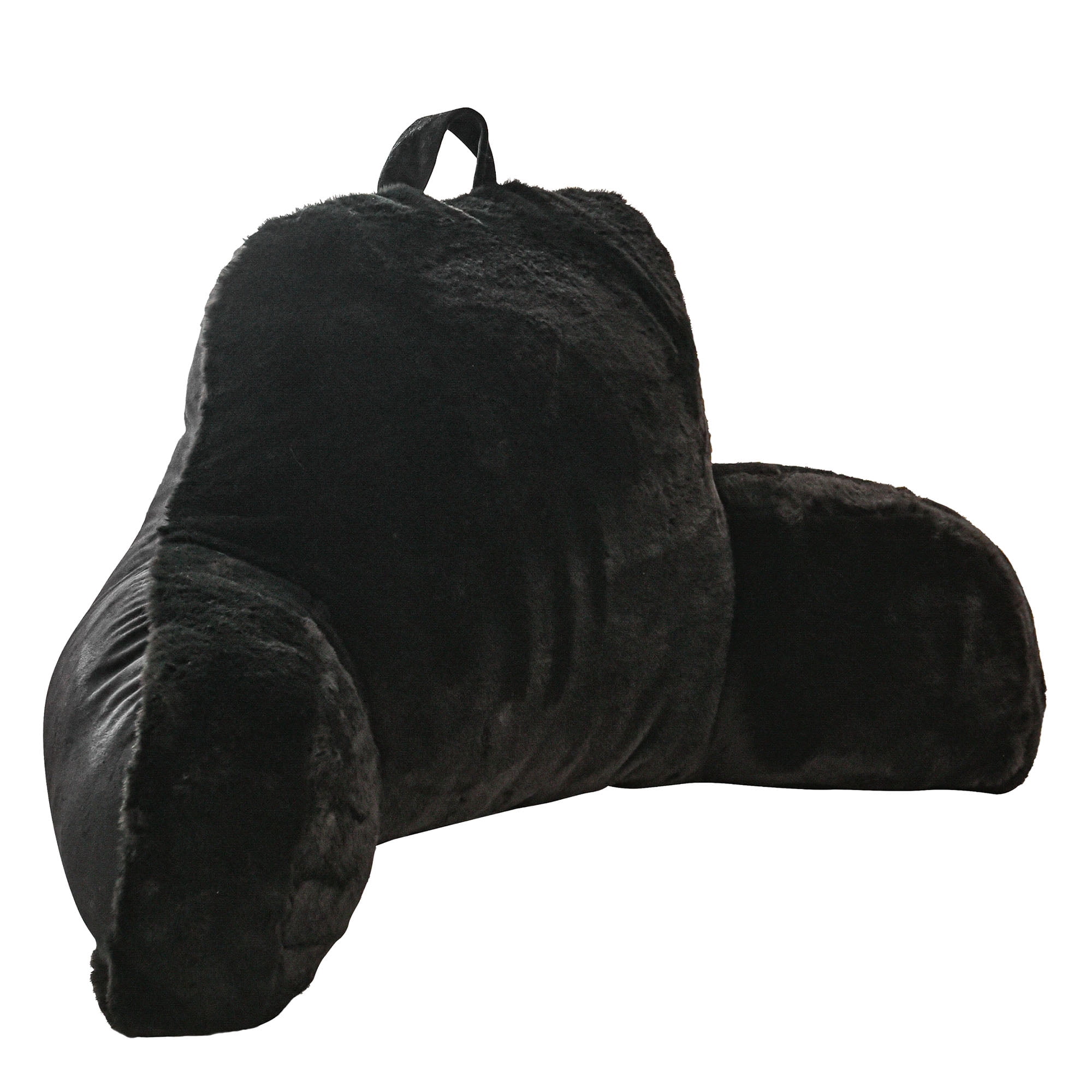 Btargot Black Backrest Reading Pillow for Bed Rest Lounge Wedge Reading