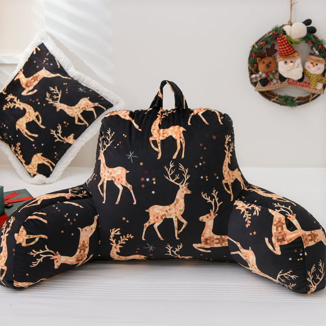 Btargot Lounge Backrest Reading Pillow with Arms for Adult Kids Bed