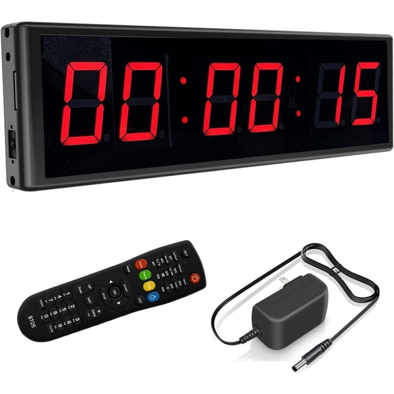 Digital Clock Timer Module Red Led Btbsign 2.3 inch LED Digital Countdown Wall Clock Gym Timer Stopwatch ...