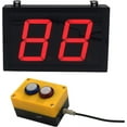 thumbnail image 1 of Btbsign 4'' Digital Counter 2 Digit Led Number Display with Remote Button Switch for Golf Visitor Lap Event, 1 of 5