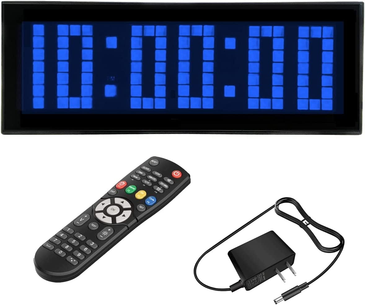 Btbsign LED Large Digital Interval Clock Timer Workout for Home Gym ...