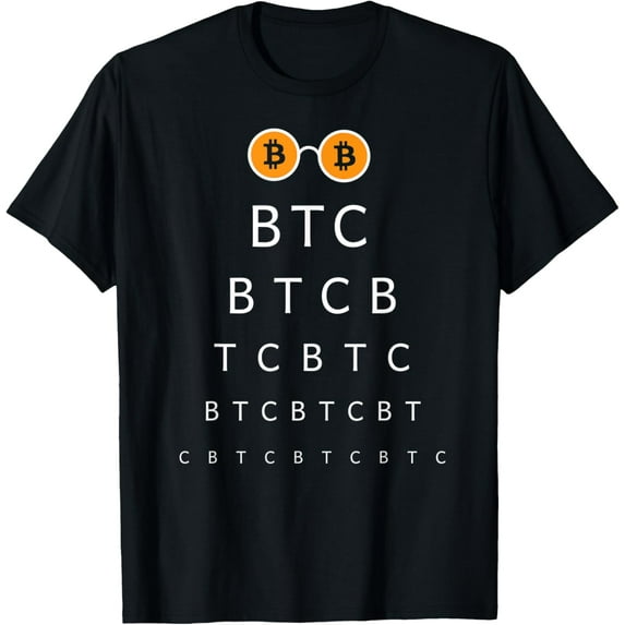 Btc vision test virtual currency glasses Bitcoin T-Shirt