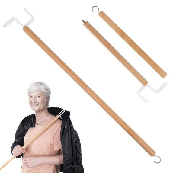 Btideas Dressing Stick, 27" Independent Living Aid, Dressing Aids for Shoes, Socks, Shirts, and Pant