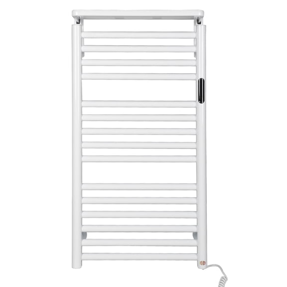Btidfty 15 Bars Towel Warmer Heated Towels Rack For Bathroom Electric Heated Towel Heater W/timer & Temperature Control Clothes Holder for Family Swimming Pool Salon (White)