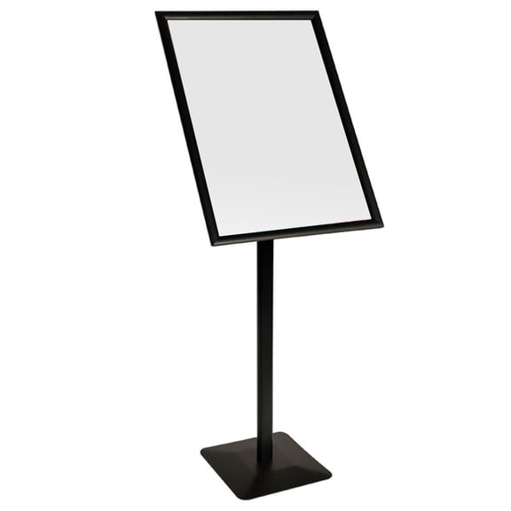 Btidfty 17x24 Inches Pedestal Sign Holder with Base Standing Sign Holder Snap-open Frame Floor Standing Sign Holder for Indoor Outdoor Business Store