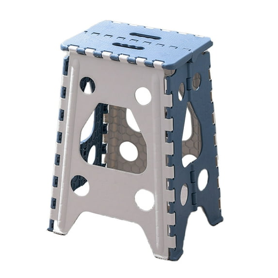 Btidfty 18 Inch Folding Step Stool 400 Lbs Capacity Heavy Duty Step Stool (White)