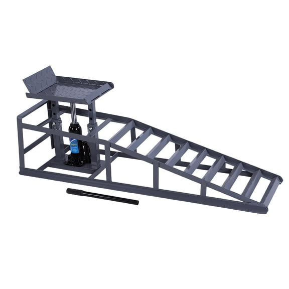 Btidfty 2 Pcs Hydraulic Car Lift Ramps 5T/11000LBS Capacity for Oil Changes Maintenance
