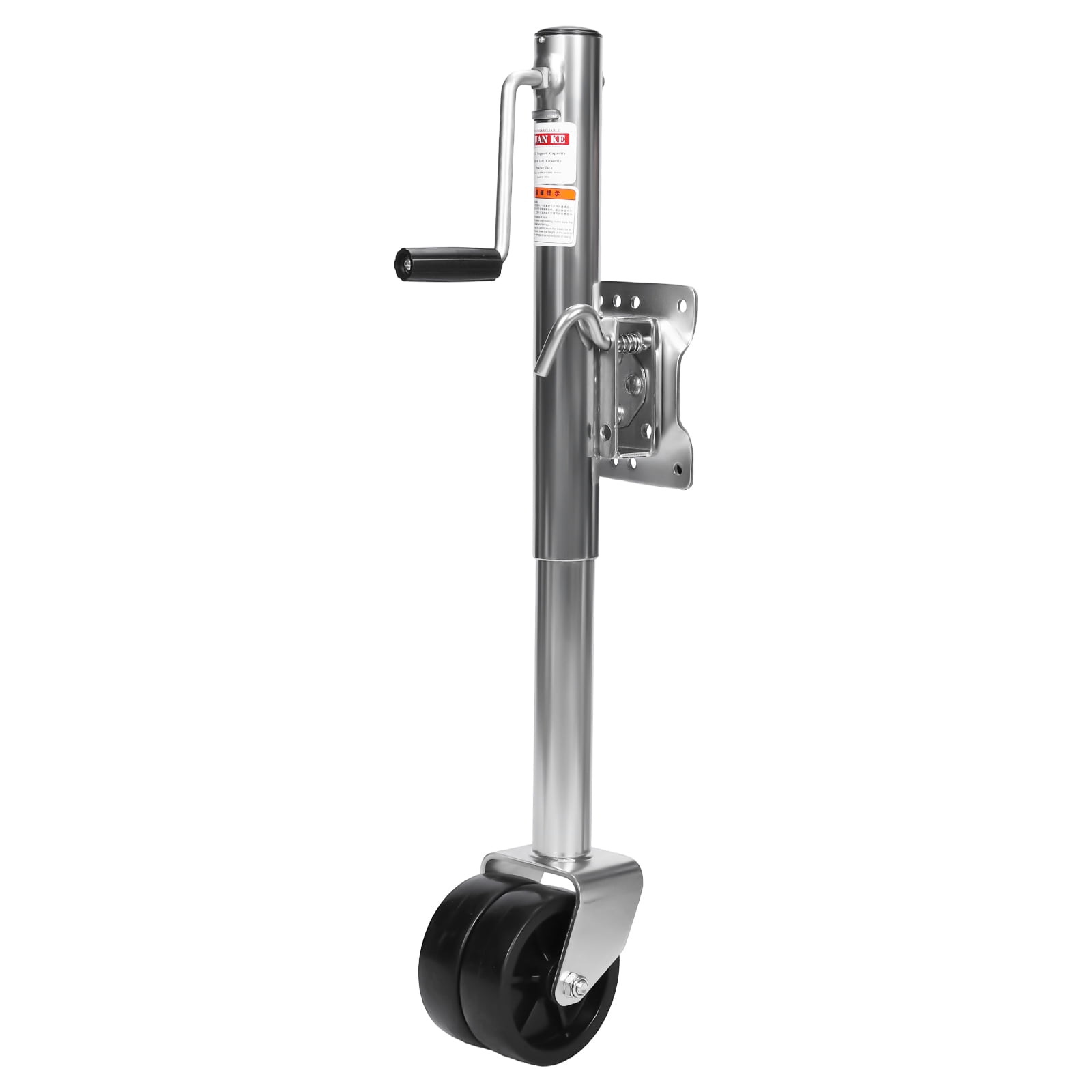 Btidfty 2000 Lbs Trailer Jack with Dual Wheel Heavy Duty Swivel Boat Jack 10 Inch Lift Bolt-on Tongue Trailer Jacks for Rv Boat Trailers