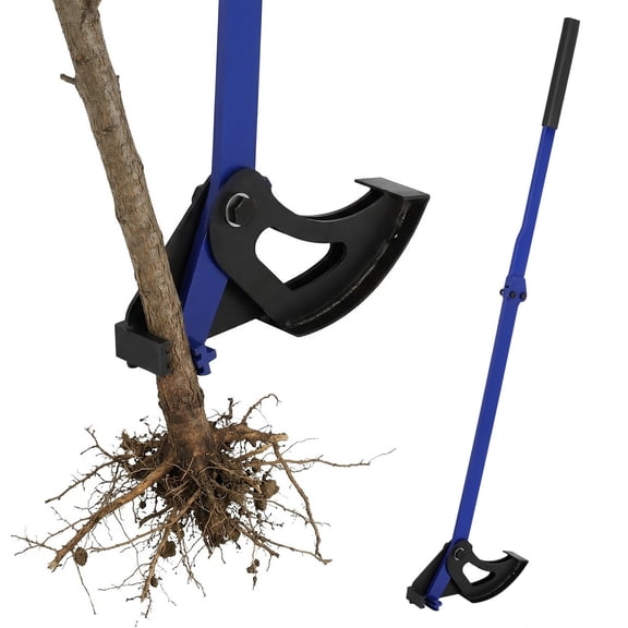 Btidfty 56in Effortless Lever-Type Tree Root Remover | Heavy-Duty Vertical Steel Tree Root Remover Removes 1/4-inch to 2-inch Woody Stems Suitable for Landscaping and Agriculture