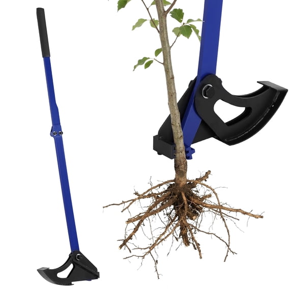 Btidfty 56in Sapling Puller Tool, Heavy-Duty Vertical Steel Tree Root Remover Removes 1/4-inch to 2-inch Woody Stems Suitable for Landscaping and Agriculture