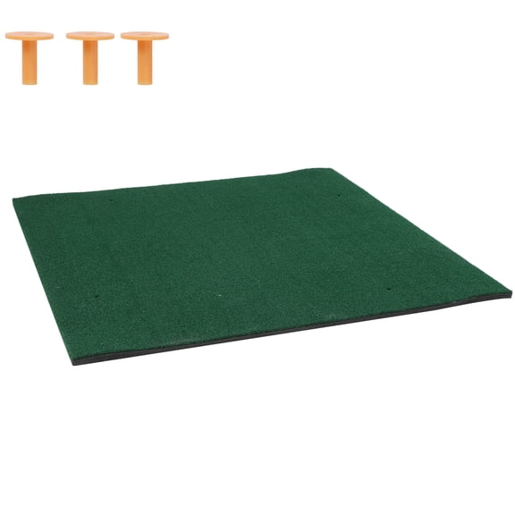 Btidfty 5x5ft Golf Swing & Chipping Training Mats Thickened Artificial Turf Matt Double-grass Golf Hitting Matt Turf Driving Range Mat for Indoor And Outdoor Practice Gifts for Men Dad