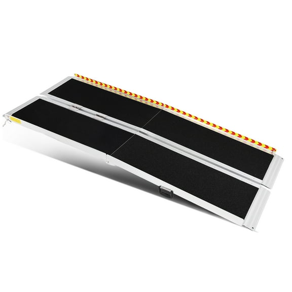 Btidfty 6 Feet Portable Wheelchair Ramp with Handle Folding Aluminum Ramps for Wheelchairs Threshold Ramps for Home Doorways Steps