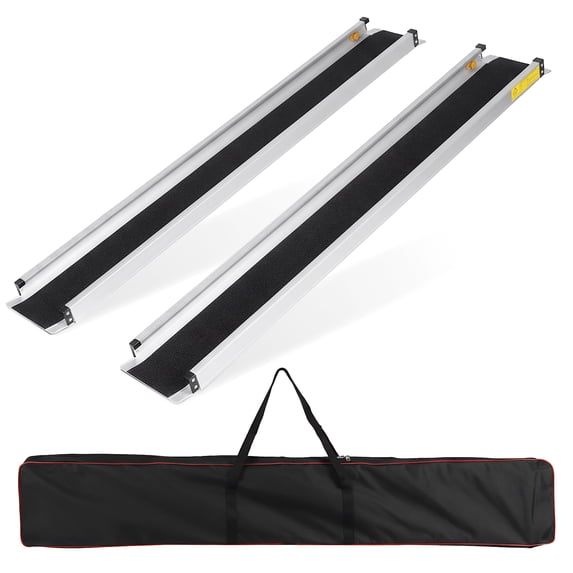 Btidfty 8 Feet Non-skid Wheelchair Ramp 94x7.4inch Handicap Ramp 661LBS Capacity Foldable Wheel Chair Ramps for Home Entry Steps Stairs Doorways