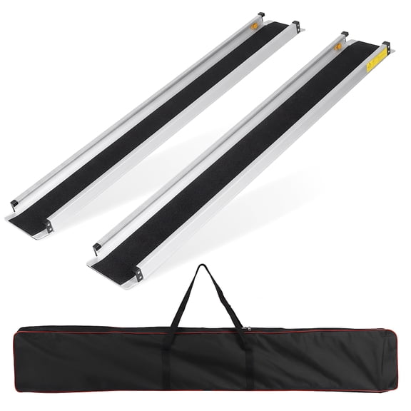 Btidfty 8 Feet Non-skid Wheelchair Ramp 94x7.4inch Handicap Ramp 661LBS Capacity Foldable Wheel Chair Ramps for Home Entry Steps Stairs Doorways
