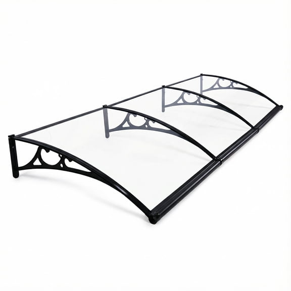 Btidfty Door Patio Canopy 40X120 Inches Window Door Canopy for Porch/patio/deck (Clear)