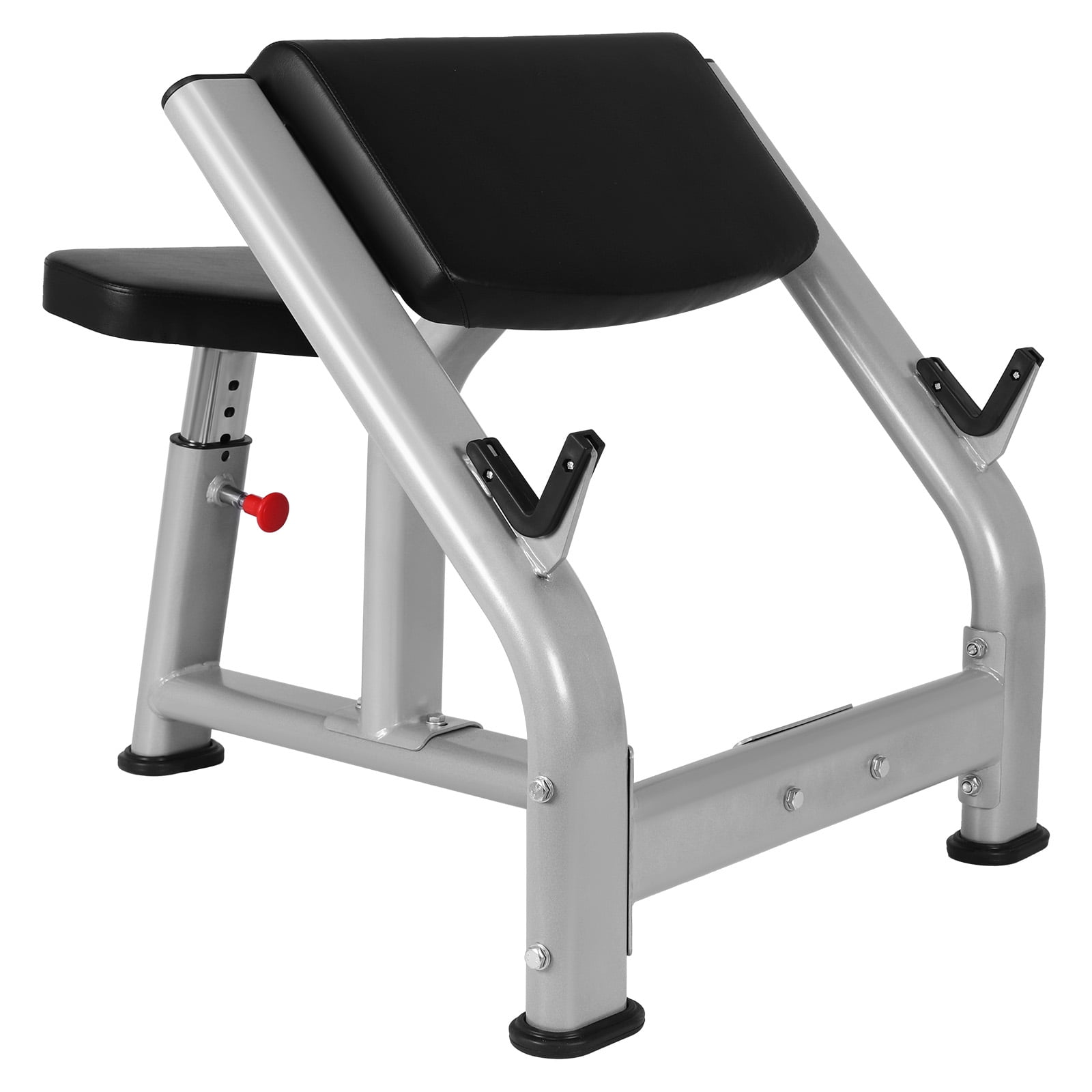 Btidfty Fitness Preacher Curl Bench Adjustable Seated Isolated Barbell Dumbbell Biceps Station Workout Bench for Home Gym Fitness Equipment