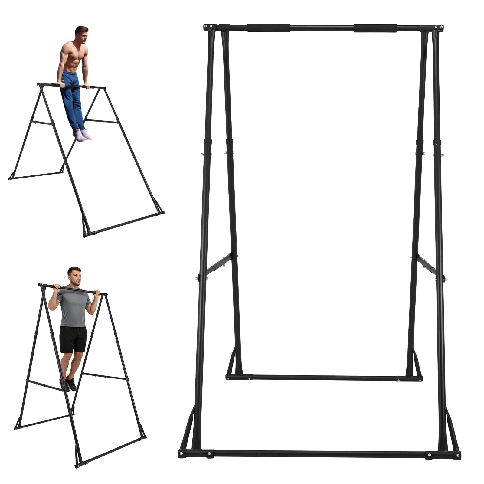 Btidfty Foldable Free Standing Multifunctional Exercise Rack 771.6LBS Capacity Portable Pullup Bar Station for Home Gym Equipment