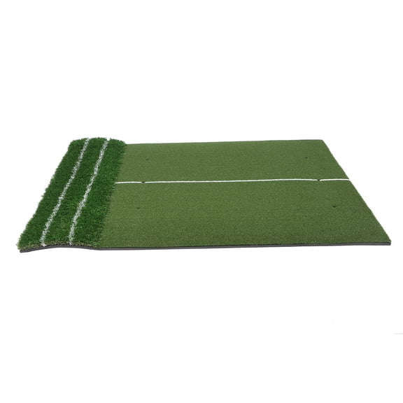 Btidfty Golf Putting Training Mat Artificial Turf Putting Green Mat with 10mm Eva Foam 1.2x1.5m 11mm Short And 40mm Rough Grass for Beginners And Advanced Players