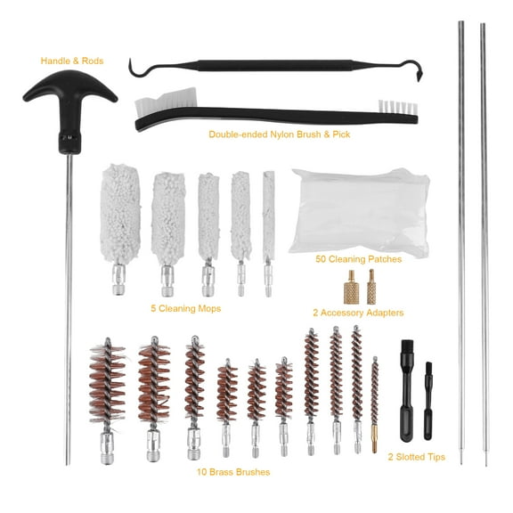 Btidfty Gun Cleaning Kit Gun Barrel Brush Box Set for Pistol Handgun Shotgun Clean
