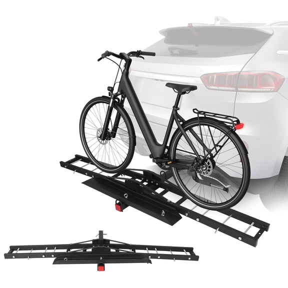 Btidfty Hitch Mount Bike Carrier Rack Anti Tilt Bicycle Trailer Rack Bike Carrier Rear Trailer Steel Hitch Mount Max Load 180kg for Suvs Cars Trucks Vans