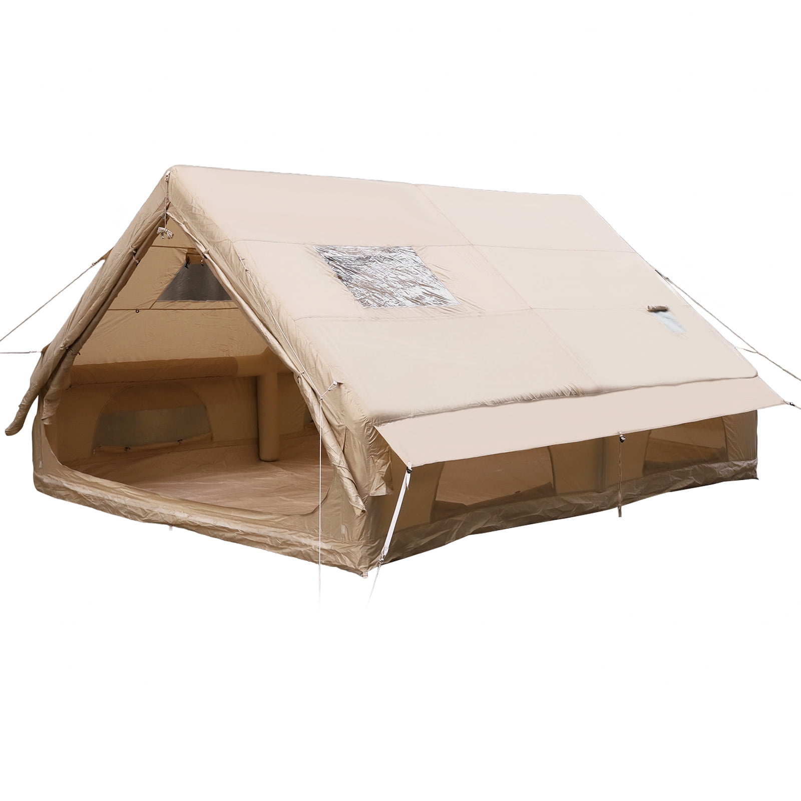 Btidfty Inflatable Camping Tents with Mesh Windows & Pump Easy Setup 420D Glamping House