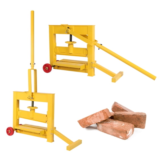 Btidfty Mini Manual Brick Cutter, Wheeled Manual Concrete Block Pavement Cutter, Cutting Width 0-16.5 inches, Suitable for Curbstone Sidewalks
