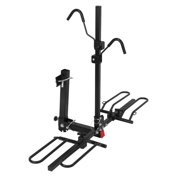 Btidfty Trailer Hitch Bike Rack Anti Wobble Tilting E Bike Carrier Fits 1.25in And 2in Receiver 132lbs Capacity Hitch Mounted Tray Carrier Platform Rack for Cars Trucks Suvs Minivan