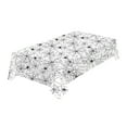 thumbnail image 1 of Btomtd 107.87 x 53.93 inch Spider Pattern Halloween Table Cloth Disposable Plastic Tablecloth Horror Theme Table Cloth Festive Party Use, White, 1 of 6