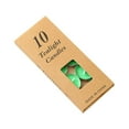 thumbnail image 1 of Btomtd 10pcs Small Enamel Tea Light Candle Lamp, Romantic Paraffin Scented Candle with Incense for Wedding Presentation, Decorative Gift Candles, TOTEL 2.1 oz, Green, 1 of 4