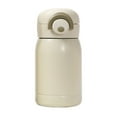 thumbnail image 1 of Btomtd 11oz 304 Stainless Steel Insulation Cup, Portable Double Layer Vacuum Tumbler and Mug with Bouncing Lid, Mini Students Pocket Water Bottle, Beige, 1 of 6