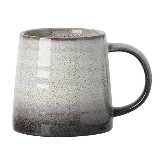 Btomtd 11oz Beautiful Gradient Color Ceramic Coffee Cup, Ombre Effect Tea Mugs and Milk Cups, Modern Style Gradient Coffee Mug for Home Use, A