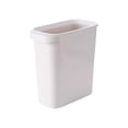 thumbnail image 1 of Btomtd 12.9L Crevice Trash Can for Narrow Spaces Kitchen Living Room Bathroom Plastic Rectangular Uncovered Garbage Bin Household Waste Basket Garbage Can, White, 1 of 6