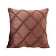 thumbnail image 1 of Btomtd 17.7x17.7 in Plaid Flannel Pillow Cover Decorative Pillow Case Gorgeous Living Room Sofa Cushion Home Pillowcase Patterned Decor, Watermelon Red, 1 of 6