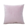 thumbnail image 1 of Btomtd 17.7x17.7 in Solid Color Textured Throw Pillow Case Bohemian Style Short Plush Pillow Cover Decorative Pillowcase for Sofa Bedroom Home Decor, Pink, 1 of 6