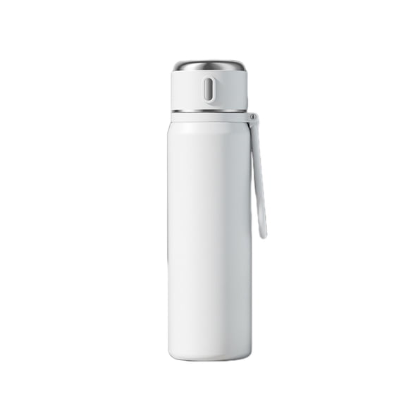 Btomtd 18.6oz 316 Stainless Steel Water Cup, Food Grade Student Tumbler, Personal Use Water Bottle with a Sleek Look, Metal Drinking Cup and Mug, White