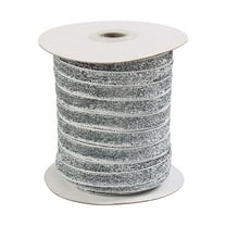 Btomtd 1800"x0.39" Colorful Ribbon for Bows and Gift Packaging Spool Christmas Ornaments Ribbon for Clothing and Craft Accessories, Silver